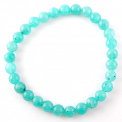 Élénkkékeszöld ritka amazonit karkötő