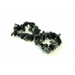 Hópehely obszidián karkötő Hópehely obszidián karkötő